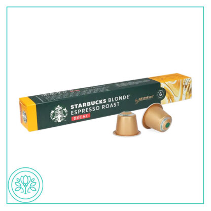 کپسول قهوه استارباکس بدون کافئین مدل Blonde Espresso Roast decaf
