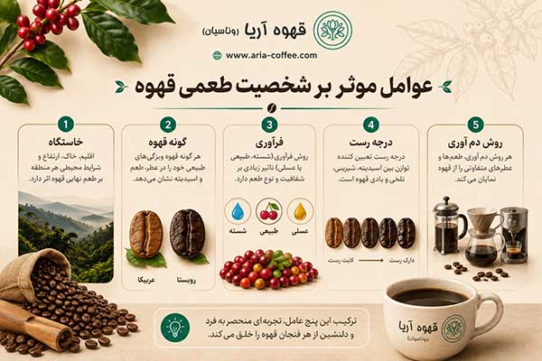 تفاوت درجه رست قهوه
